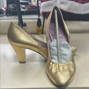 Jeffrey Campbell Gold Heels